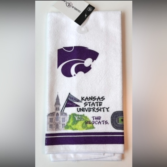 K-State Wildcats Hand Towel Powercat Logo NWT - Picture 1 of 2